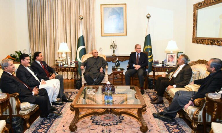 وزیراعظم کی ایوانِ صدر آمد،آصف زرداری سے سیاسی صورتحال پر تفصیلی بات چیت