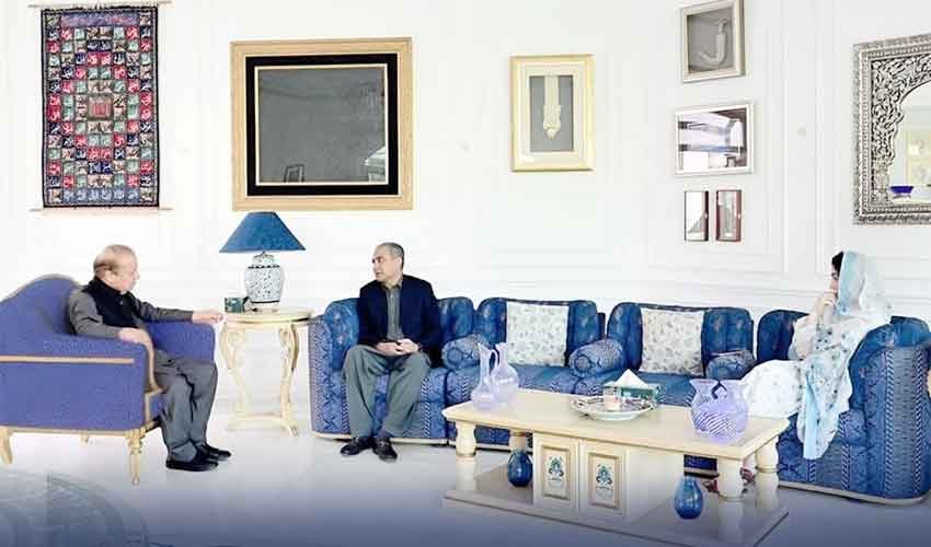 نواز شریف اور مریم نواز سے وزیر داخلہ محسن نقوی کی اہم ملاقات