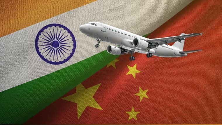 بھارت اور چین کے درمیان پانچ سال بعد براہ راست پروازیں بحال