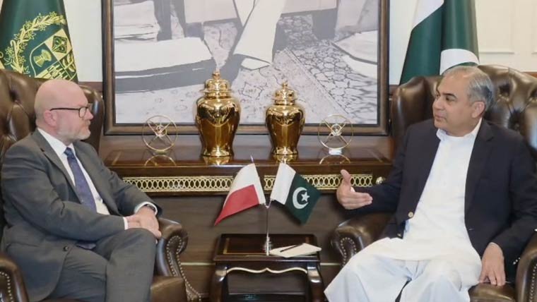 محسن نقوی سے پولینڈ کے نائب وزیر داخلہ کی ملاقات، دوطرفہ تعلقات پر گفتگو