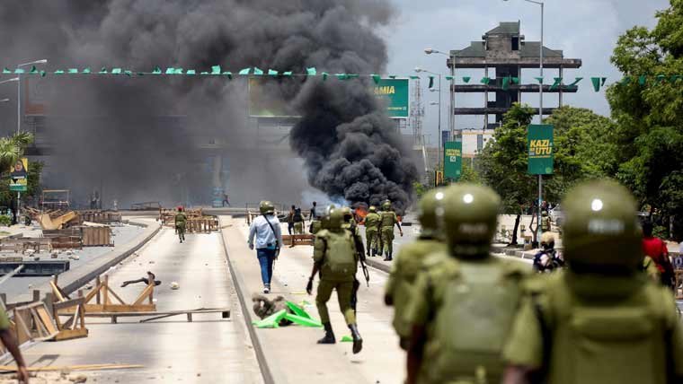 تنزانیہ: متنازعہ صدارتی انتخابات کے خلاف مظاہرے شدت اختیار کرگئے، ہلاکتوں کی تعداد 700 سے تجاوز کرگئی
