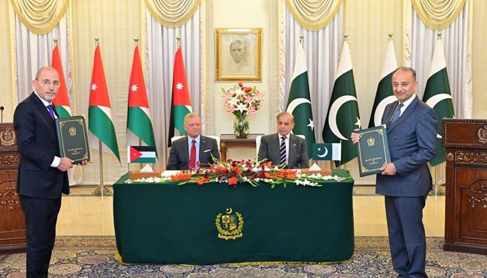 وزیراعظم اور اردن کے شاہ عبداللہ دوم کی ملاقات، دونوں ممالک کے درمیان کئی مفاہمتی یاداشتوں پر دستخط