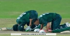 رائزنگ اسٹار ایشیا کپ میں پاکستان شاہینز نے بھارت کو 8 وکٹوں سے شکست دے دی رائزنگ اسٹار ایشیا کپ میں پاکستان شاہینز نے بھارت کو 8 وکٹوں سے شکست دے دی