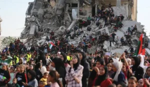 غزہ میں 54 جوڑوں کی اجتماعی شادی، تباہی کے درمیان امید کی نئی کرن