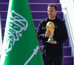 The 2026 Football World Cup Trophy Tour officially begins, with the first stop being Saudi Arabia.