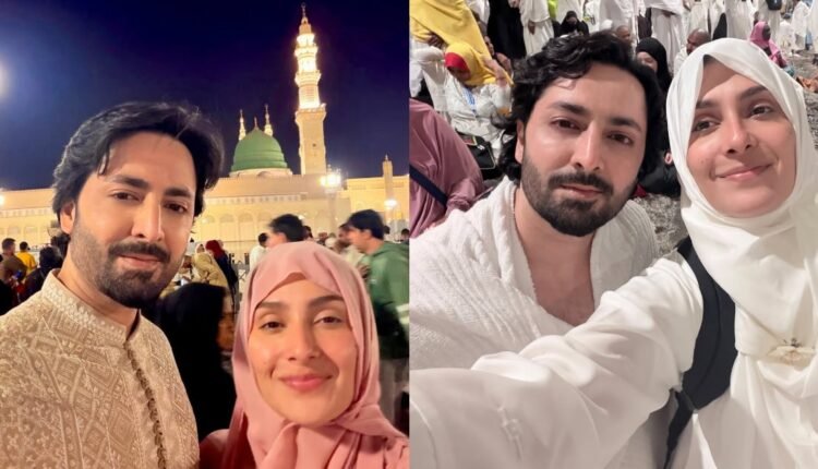 Actor duo Danish Taimur and Ayeza Khan's spiritual journey, the blessing of Umrah, and their visit to Medina