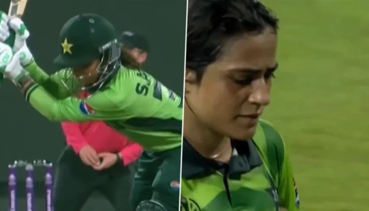 ICC reprimands Sidra Amin, imposes one demerit point for hitting the ground without permission