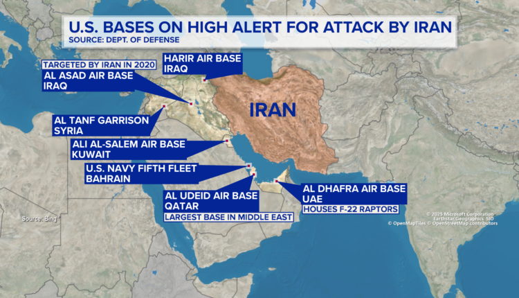 Iran also launched retaliatory attacks on US bases in the Gulf countries.