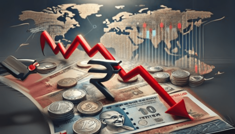 India faces economic pressure, with a decline in foreign investment and a weakening rupee