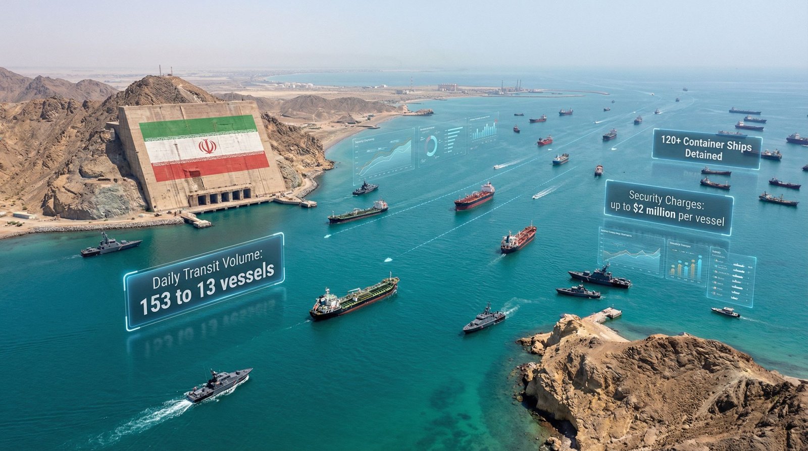 Iran warns 3 ships off Strait of Hormuz after they approach enemy port