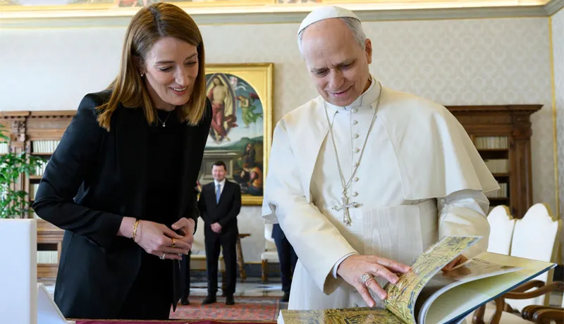 یورپی پارلیمنٹ کی صدر نے پوپ لیو کو پارلیمنٹ سے خطاب کی دعوت دے دی