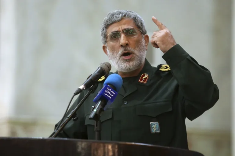 Iranian Revolutionary Guards Commander Esmail Qaani