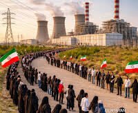 Public reaction to threats of possible attacks in Iran, human chains formed at key installations