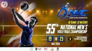 55th National Men's Volleyball Championship begins in Wah Cantt, WAPDA, Army, Air Force and Navy win