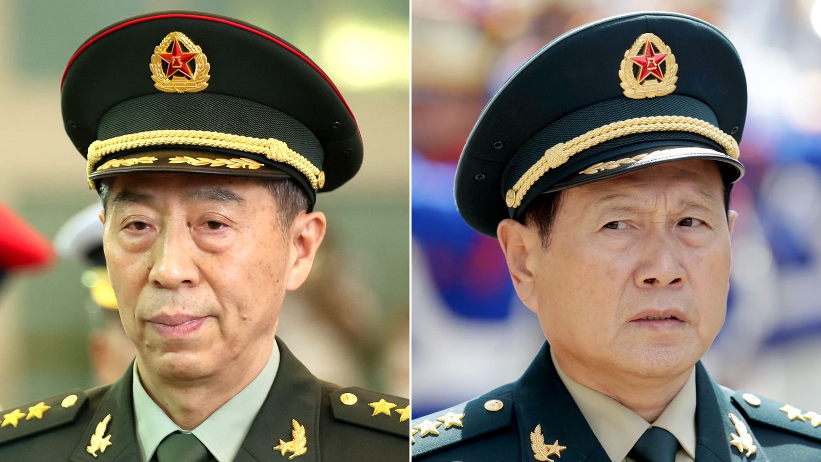 Former Defense Ministers Li Shangfu and Wei Fenghe