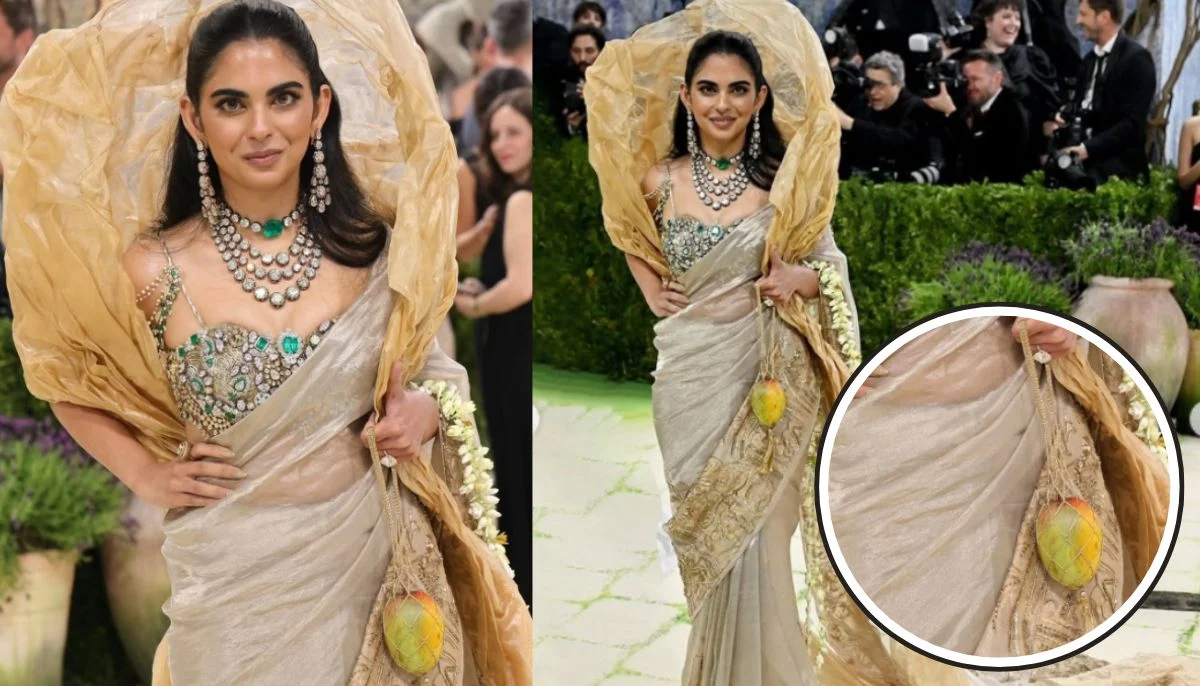 Isha Ambani's gold saree became the center of attention at the Met Gala 2026