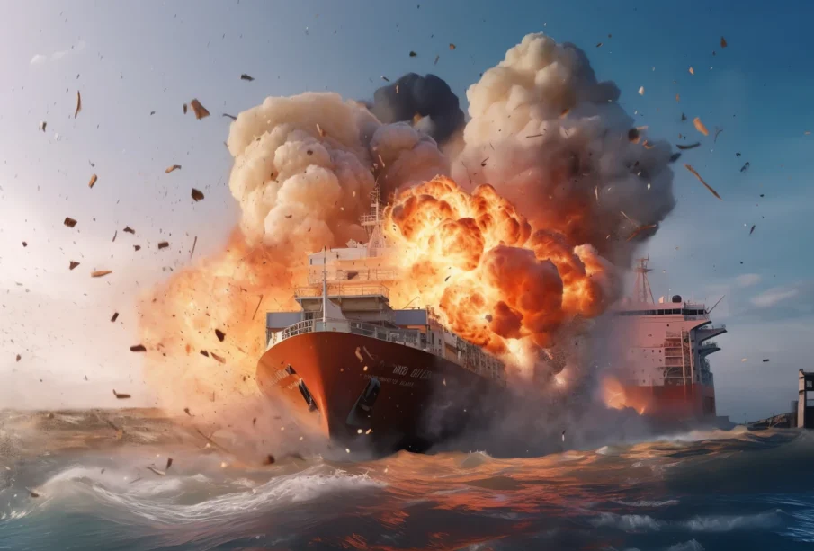 Ship caught on fire in the Strait of Hormuz will be transferred to Dubai, South Korean company announces