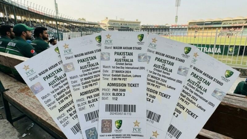 Ticket sales for Pakistan-Australia ODI series to begin on May 22