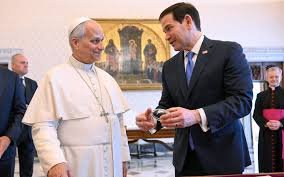 US Secretary of State Marco Rubio meets with Pope Leo