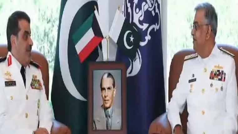 کمانڈر کویت نیول فورس کی نیول ہیڈکوارٹرز آمد، نیول چیف سے ملاقات